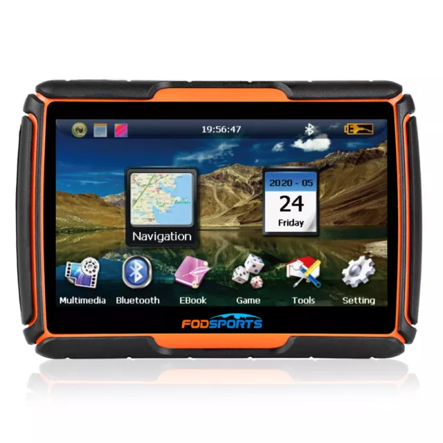 4,3" Zoll Auto Motorrad GPS Navigationsgerät Bluetooth SAT Urlaub 8G Win CE 6.0