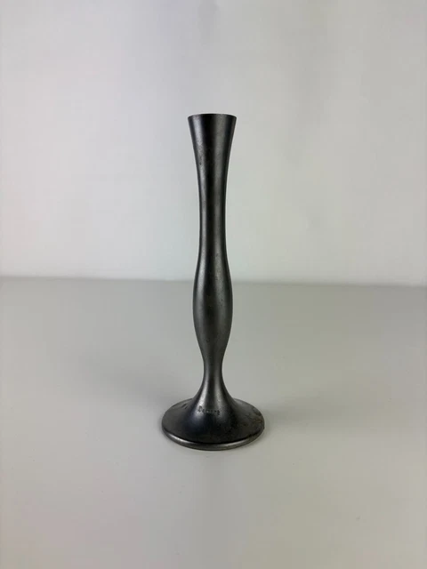 Soliflore (vase) Moderne En étain Fin - Hauteur 25 Cm - Occasion Bon état - Fabriqué En France