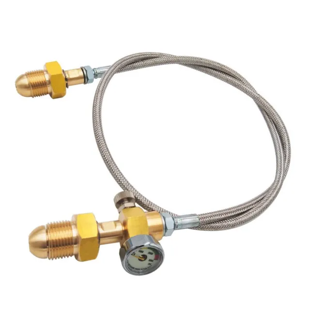 Tubo adattatore ricarica sicuro e protetto per cilindri argon BS 341 n. 3 (UK)