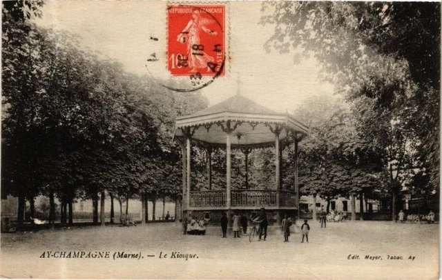 CPA AY-CHAMPAGNE (Marne) - Le Kiosque (245209)