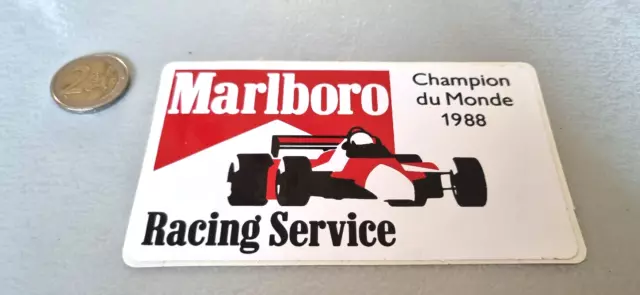 Rare Autocollant/sticker/Aufkleber MARLBORO CHAMPION DU MONDE 1988