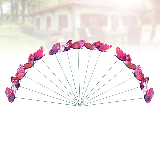 24 Pcs Stakes Decorative Lawn Art Decoration Figurines Home Decor 10cm 7