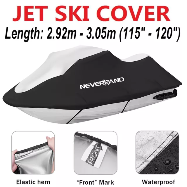 Universal Jet Ski Trailerable Cover PWC Storage Waterproof For Yamaha Sea-Doo