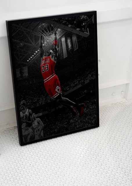 michael jordan slam dunk poster