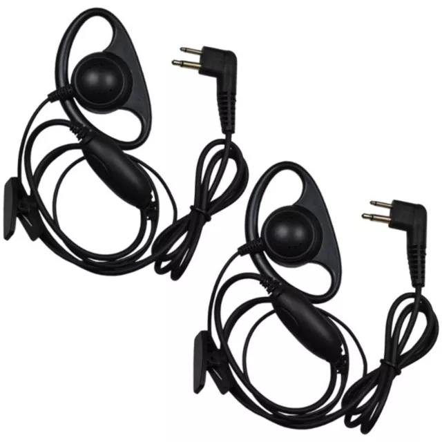 Paquete de 2 auriculares HQRP en forma de D para Bearcom BC10 BC20 BC90...