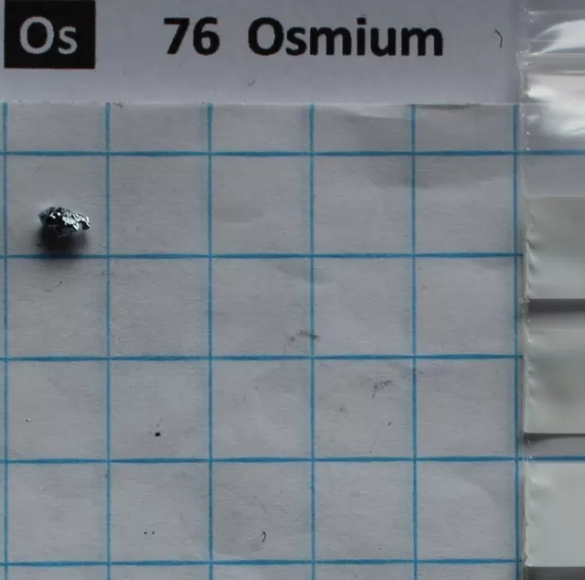 Osmium Metall Kristall 99,999% #16 0,32 gramm Metal Element 76 2