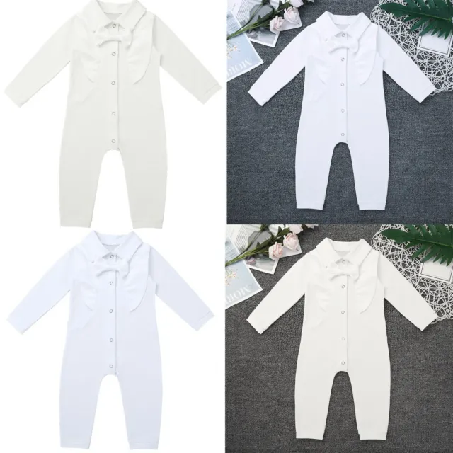 Newborn Baby Boys Romper One-piece Jumpsuit Baptism Outfits Party Casual Clothes