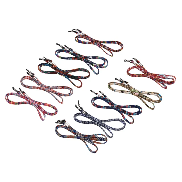 10 pz supporto cinturino occhiali unisex tipo colorato