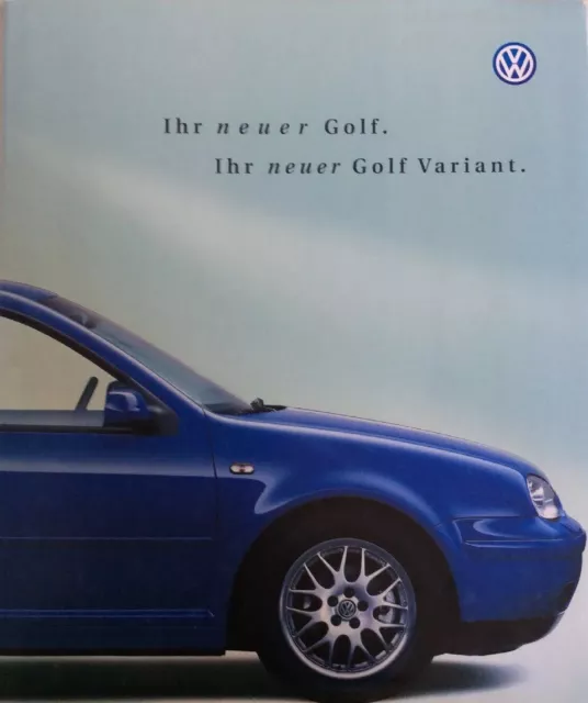 🚙"Ihr Neuer Golf - Ihr Neuer Golf Variant" 🚗Werbebuch Der Volkswagen Ag 6/99