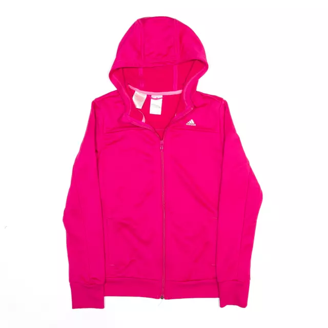 ADIDAS Sport Pink Hooded Track Jacket Girls 13-14 Years
