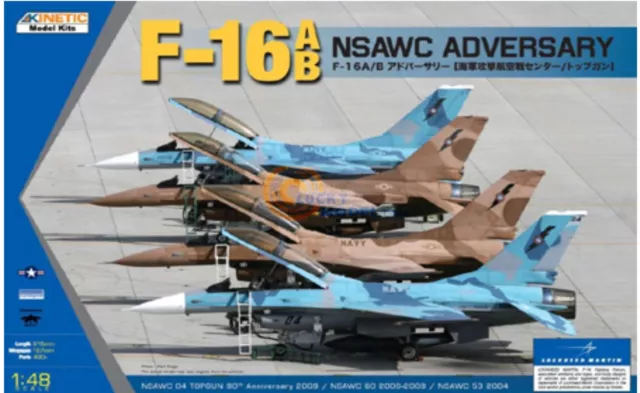 Kinetic Model Kit 1/48 F-16A/B NSAWC Adversary K48004