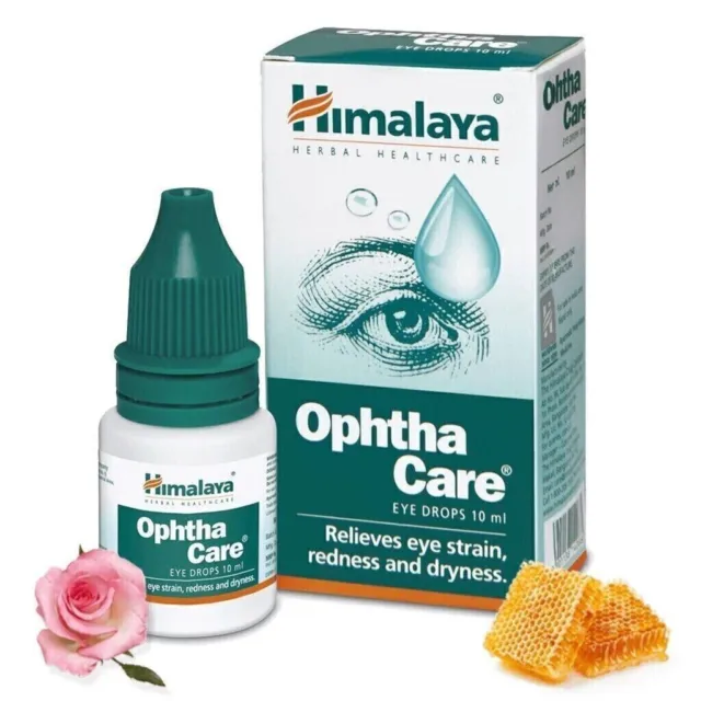 10 x Himalaya Opthacare Eye Drop 10ml Each Relaxes Eyes From Strain + Free Ship