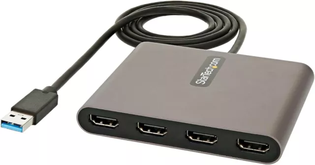 StarTech.com Adaptateur USB 3.0 vers 4x HDMI - Carte Vidéo et Graphique Externe