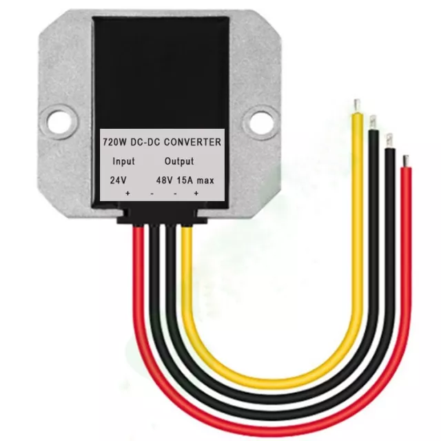 24V Auf 48V DC-DC Step Up Boost Spannungswandler 15A 720W Industrie-Netzteile KG