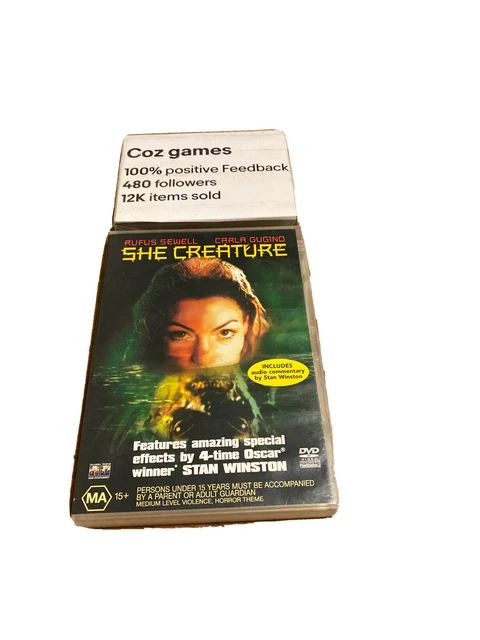 She Creature Australian Release Dvd Film Stan Winston Movie Carla Gugino