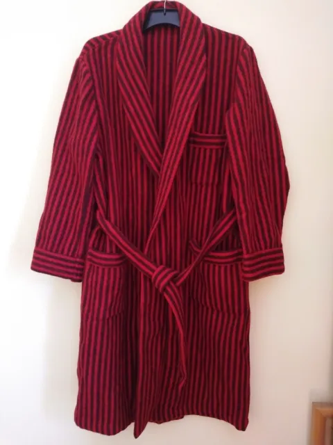 Smartex S M UNISEX vintage pure wool dressing gown robe LIKE NEW condition