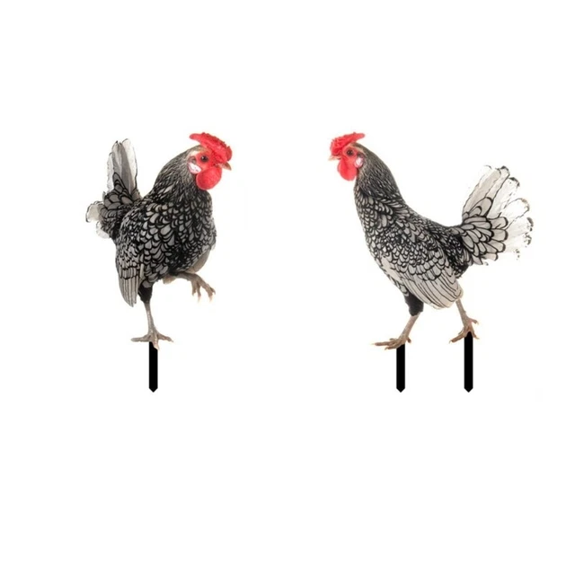 Chicken Yard-Art Garden Stake Chicken Yard Signs Shape Stand Decorations