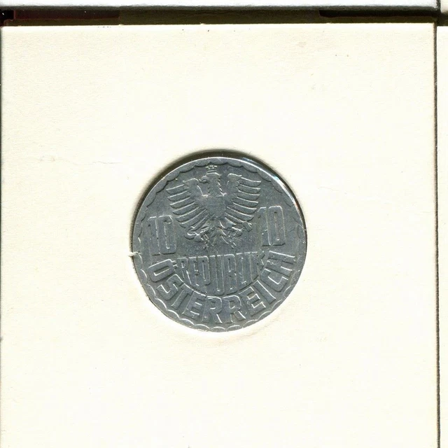 10 GROSCHEN 1965 AUSTRIA Coin #AV029C 2