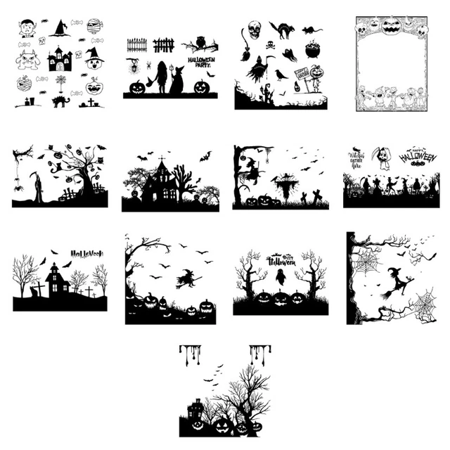 Halloween Series Clear Silicone Seal Stamp for Scrapbooking DIY Photo Album Card