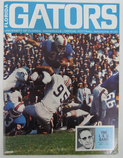 10/7/67 Florida Gators vs. LSU Tigers  Official Football Program 136274