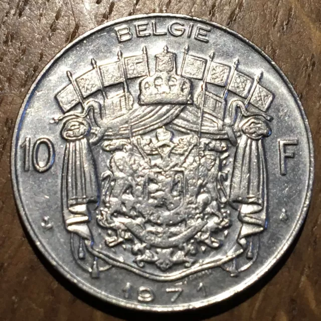 Piece De 10 Francs Belgique 1971 (390)