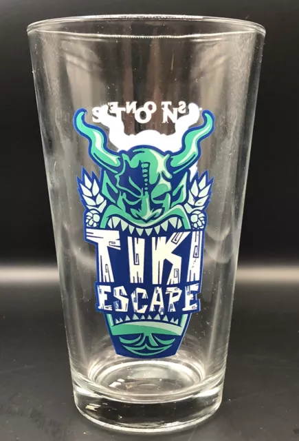 STONE Brewing Brewery TIKI ESCAPE Horned Devil IPA 16oz Beer PINT GLASS 5¾" T1