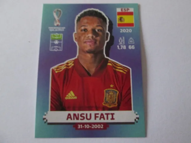 Sticker PANINI FIFA QATAR 2022 - N° ESP 17 ANSU FATI