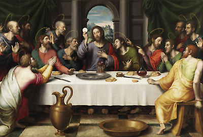 Christ Last Supper - High Quality Premium Poster Print 3