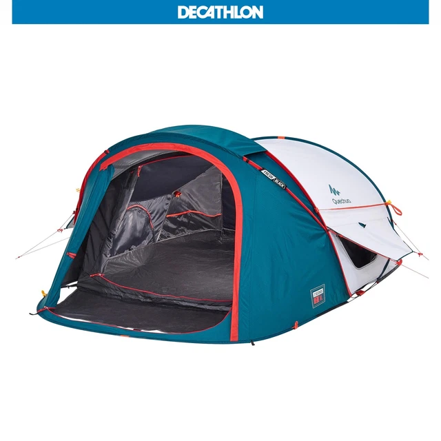 QUECHUA 2 SECONDS FRESH and BLACK POP UP CAMPING TENT 3 MAN
