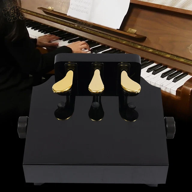 UK Kids Piano Pedal Extender Bench Sustain Keyboard Foot Damper Pedal Adjustable