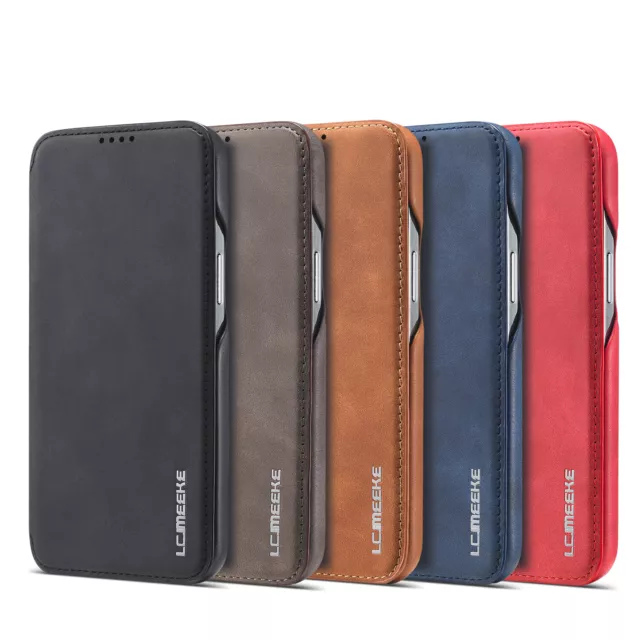 Case For iPhone 13 Pro Max 12 Mini 11 7 Xr Luxury Slim Leather Flip Wallet Cover