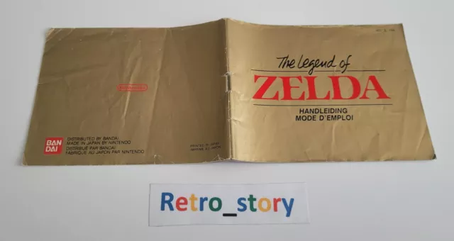 Nintendo NES - The Legend Of Zelda - Notice / Manual - FAH