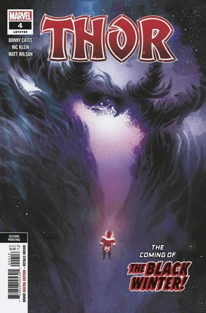 Marvel Comics Thor #4 2Nd Printing Klein Variant Black Winter