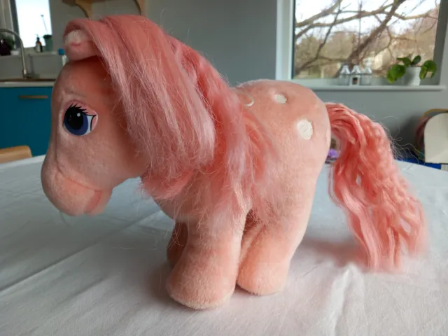 MY LITTLE PONY G1 plush pink COTTON CANDY soft toy HASBRO SOFTIES VINTAGE 80's