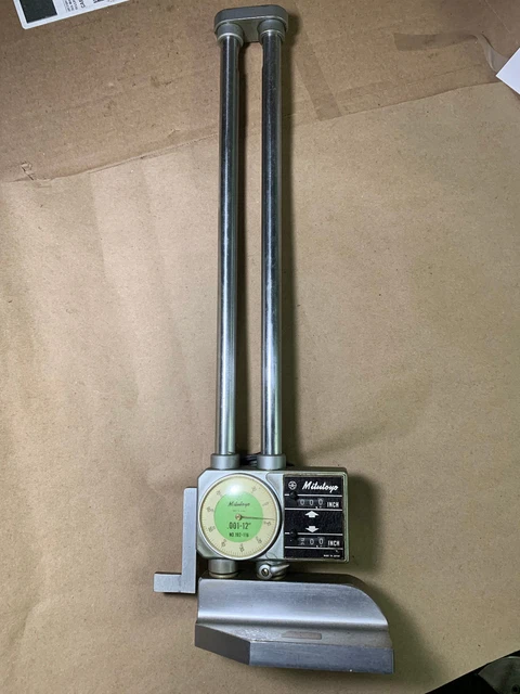 Mitutoyo No. 192-116 .001-12" Dial Height Gage with Digital Counter Mitutoyo No. 192-116 .001-12" Dial Height Gage with Digital Counter