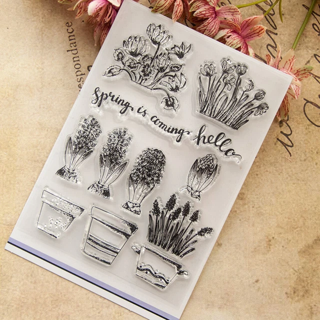 Klarer Stempel Transparente Siegelstempel für DIY Scrapbooking Craft Fotoalbum T