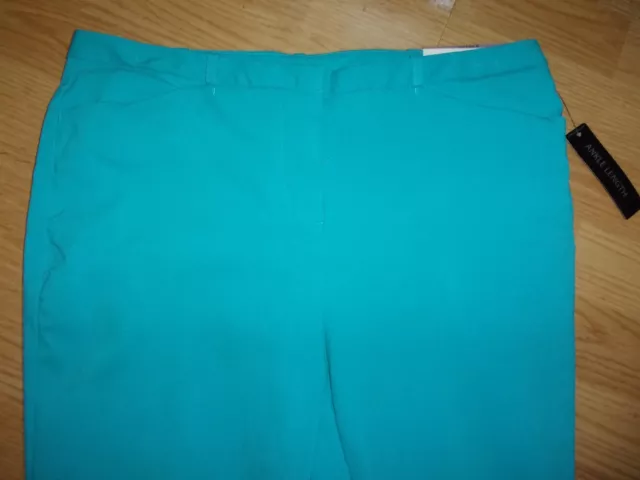 NWT WORTHINGTON ANKLE Dress Pants Womens Modern Fit Scuba Blue Sz 8P ...