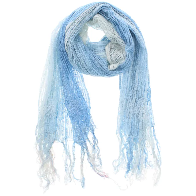 Ladies Lightweight Fashionable Two Tone Net Scarf