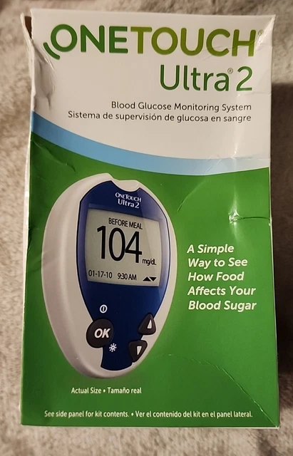 One Touch ~ Sistema de monitoreo de glucosa en sangre Ultra 2 ~ Monitor de diabetes - 2026+