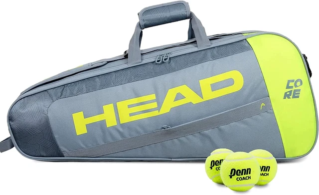Core 3R Pro Tennis Racquet Bag - 3 Racket Tennis Equipment Duffle Bag