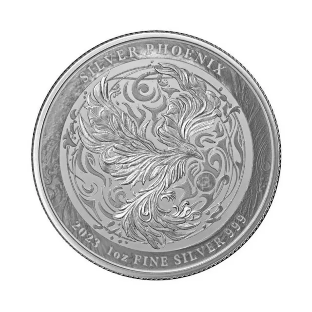Silbermünze Niue Phoenix 2023 1 oz 999 Silber Proof-like