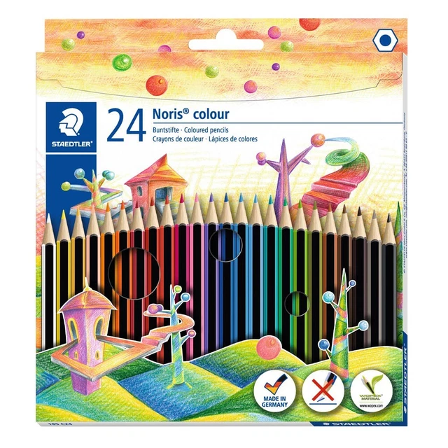 24 STAEDTLER Noris® colour 185 Buntstifte farbsortiert