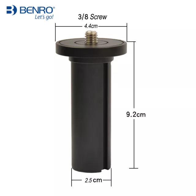 Benro ASC31 25mm Aluminum Short Center Column for MeFoto A1350Q1 C1350Q1/Benro 2