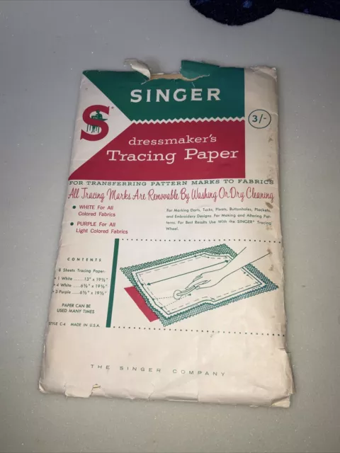 Vintage Sängerin Schneiderin Spurpapier