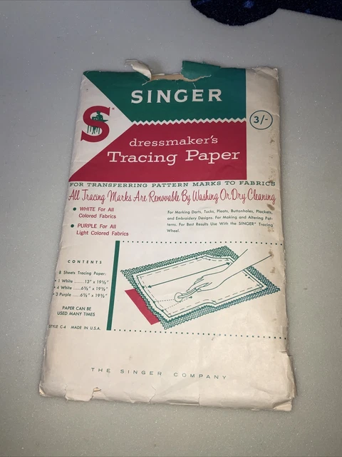 Vintage Sängerin Schneiderin Spurpapier