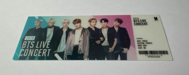 Bts World Holographic Group Ticket Photocard Jimin Jungkook V Jhope Suga Jin