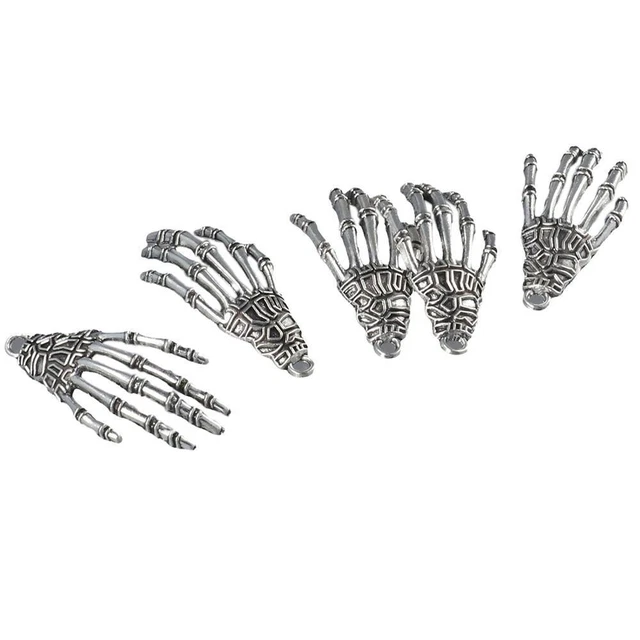 21*43mm Skelett Schädel Krallen Charme  Für Halskette Anhänger