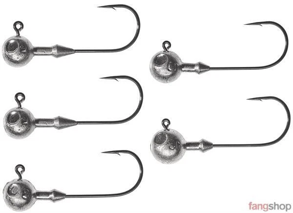 Gunki G ROUND Jigkopf rund klassische Form stabil scharfer Jighaken Jighead natu