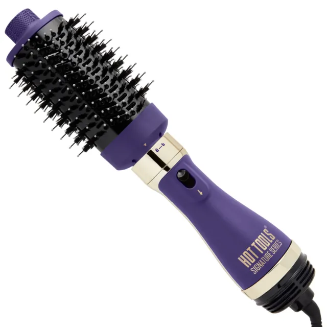 Hot Tools Pro Signature Medium One-Step Charcoal Hair Dryer Volumizer, Purple