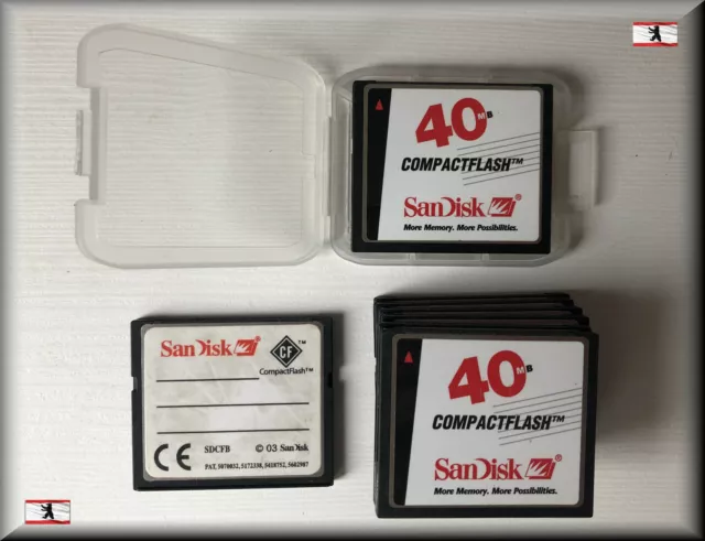 SanDisk Compact Flash CF-Card 40MB SDCFB mit Schutzbox